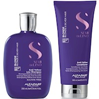 Shampoo Sin Sal + Acondicionador para Cabello Rubio Alfaparf Blonde