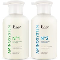 Shampoo para Cabello Graso 300ml + Acondicionador Baor Aminosystem