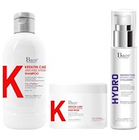 Shampoo Post Alisado + Mascarilla + Hydro Collagen Baor K Keratin Care