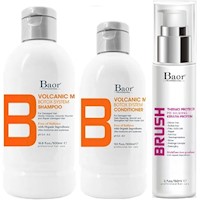 Shampoo Post Botox + Acondicionador + Brush Baor B Volcanic Mud