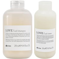 Shampoo Elastizante 250ml + Crema para Rizos y Ondas Davines Love Curl