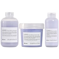 Shampoo 250ml + Mascarilla + Crema Davines Love Smoothing