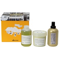 Davines Momo Box The Drimer Set Shampoo Acondicionador Blow Dry Primer