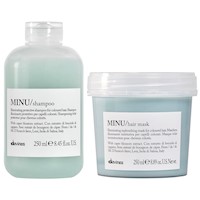 Shampoo Iluminador Cabello Teñido 250ml + Mascarilla Davines Minu