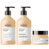 Shampoo Reparador 500ml + Condition + Mascarilla LOreal Absolut Repair