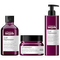 Shampoo en Gel 300ml + Mascarilla + Gel LOreal Curl Expression