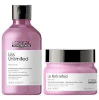 Shampoo Anti Frizz 300ml + Mascarilla 250ml LOreal Liss Unlimited
