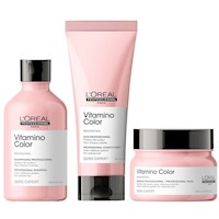 Shampoo 300ml + Acondicionador + Mascarilla LOreal Vitamino Color