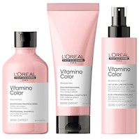 Shampoo 300ml + Acondicionador + Spray 10 En 1 LOreal Vitamino Color