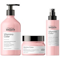 Shampoo 500ml + Mascarilla + Spray LOreal Vitamino Color