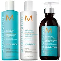 Shampoo 250ml + Acondicionador + Crema de Peinar Moroccanoil Hydration