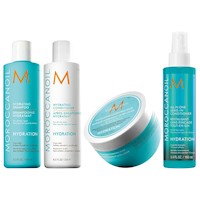 Shampoo 250ml + Acondicionador + Mask + Spray Moroccanoil Hydration