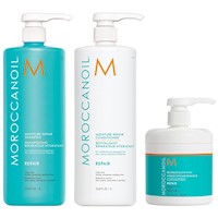 Shampoo Reparador 1000ml Acondicionador+ Mascarilla Moroccanoil Repair