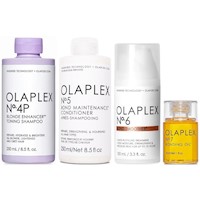 Olaplex N°4P + N°5 + N°6 + N°7 Tratamiento Cabello Rubio