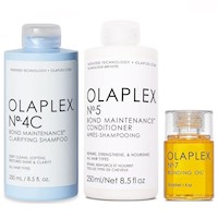 Olaplex N°4C + N°5 + N°7 Shampoo Clarificante + Acondicionador+ Aceite