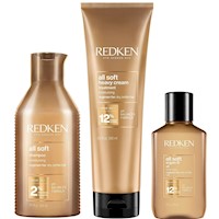 Shampoo Hidratante 300ml + Mascarilla + Aceite Argán-6 Redken All Soft