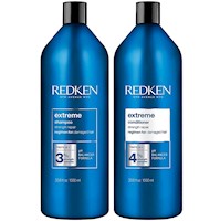 Shampoo Reparador 1000ml + Acondicionador Redken Extreme