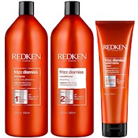 Shampoo 1000ml + Acondicionador + Crema Redken Frizz Dismiss