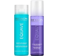 Shampoo Desenredante +Spray Acondicionador Azul Revlon Equave Blonde Detangling