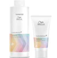 Shampoo para Cabello Teñido 1000ml + Acondicionador Wella Color Motion