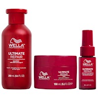 Shampoo 250ml + Mascarilla + Miracle Hair 30ml Wella Ultimate Repair