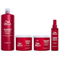 Shampoo 1000ml+ Acondicionador Mascarilla Spray Wella Ultimate Repair