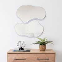 SET DE 2 ESPEJOS NOVA FORMA IRREGULAR | TUHOME