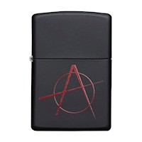 Encendedor Zippo Anarchy Negro