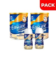 Pack x 2 PACK 2 ENSURE ADVANCE VANILLA 850 GRS