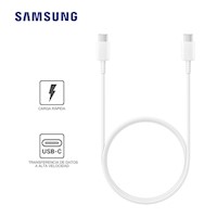 Cable Samsung USB-C a USB-C 1M 3A Max 60W EP-DA705BWEGWW Blanco