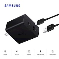 Cargador de Pared Duo USB-C Y USB-A TA220NBGCA 35W carga Super Rapida