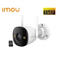 Cámara Seguridad WiFi BULLET 2E 5MP Exterior Visión Nocturna + SD128GB