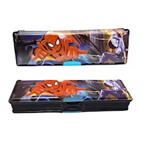 Cartuchera Hombre Araña Doble Tapa Imantada Marvel C-9960