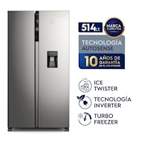 Refrigeradora Electrolux 514LT Side by Side ERSA53V2HDS