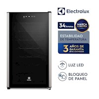 Vinera de 34 Botellas Electrolux ERWV34W2MWB Negro