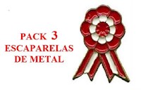 Escarapela para pecho de Metal Fiestas Patrias Perú x 3 Unidades