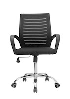 SILLA DE OFICINA ERGOCLASS ESCOCIA NEGRA ERGONÓMICA - OPERATIVA