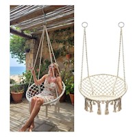 Silla Mecedora Colgante de Ratan C