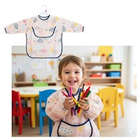 Mandil Infantil con Mangas RosaSky Set 2 Unds