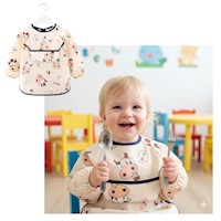 Mandil Infantil con Mangas Vaca Mike Set 2 Unds