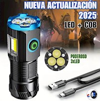 Mini linterna LED recargable Tashine Nano2000 ultra brillante, con clip e imán