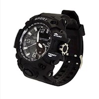 RELOJ DEPORTIVO  O CASUAL  NEGRO