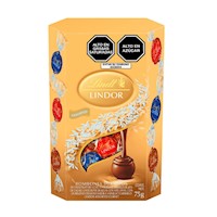 Estuche de bombones Lindor Cornet Lindt surtido 75g. Suiza