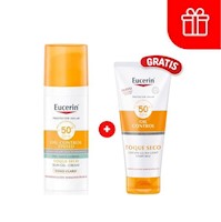 Eucerin Sun Facial Oil Control Claro FPS 50+ - Frasco 50 Ml