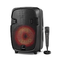Parlante Eversound EV1000BRISTOL portátil luces LED con micrófono