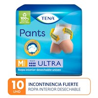 Ropa interior desechable adultos Tena Pants Ultra M 10un