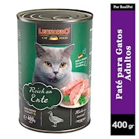 Paté para Gato Leonardo Quality Selection Pato 400 gr