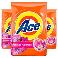 Pack x3 Detergente en Polvo Ace Floral 4kg
