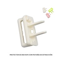 PROTECTOR DE ENCHUFE CON PESTAÑA DE EXTRACCIÓN