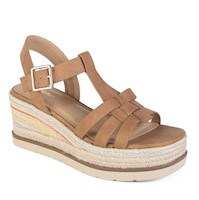 SANDALIA MUJER STHEF CASUAL CAMEL 8032